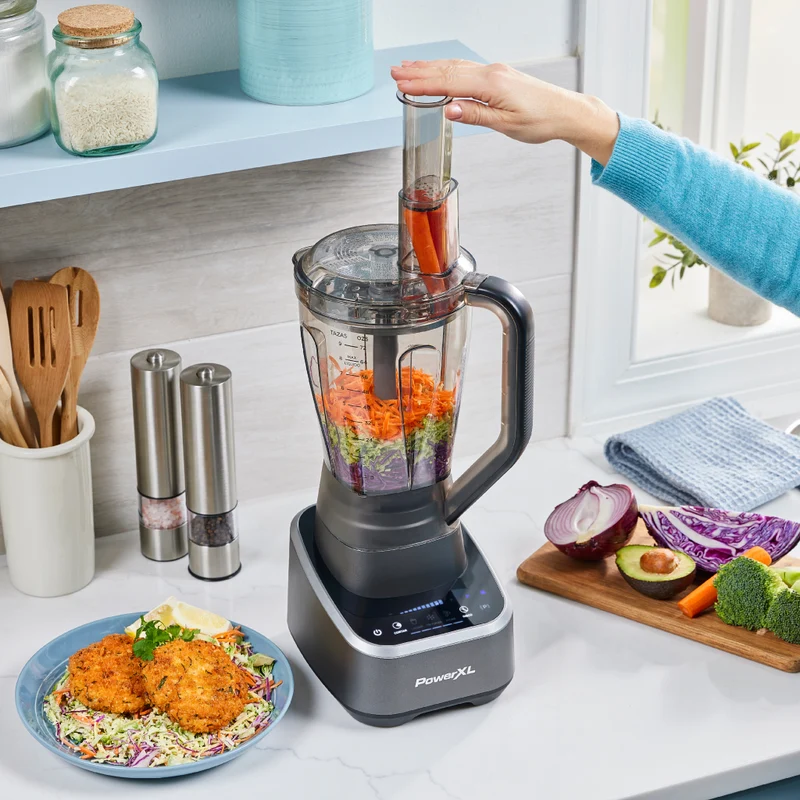 Power XL Licuadora y Procesador de Alimentos Sensimax con Jarra de Plástico 2 Litros, BL7019-2MPLA
