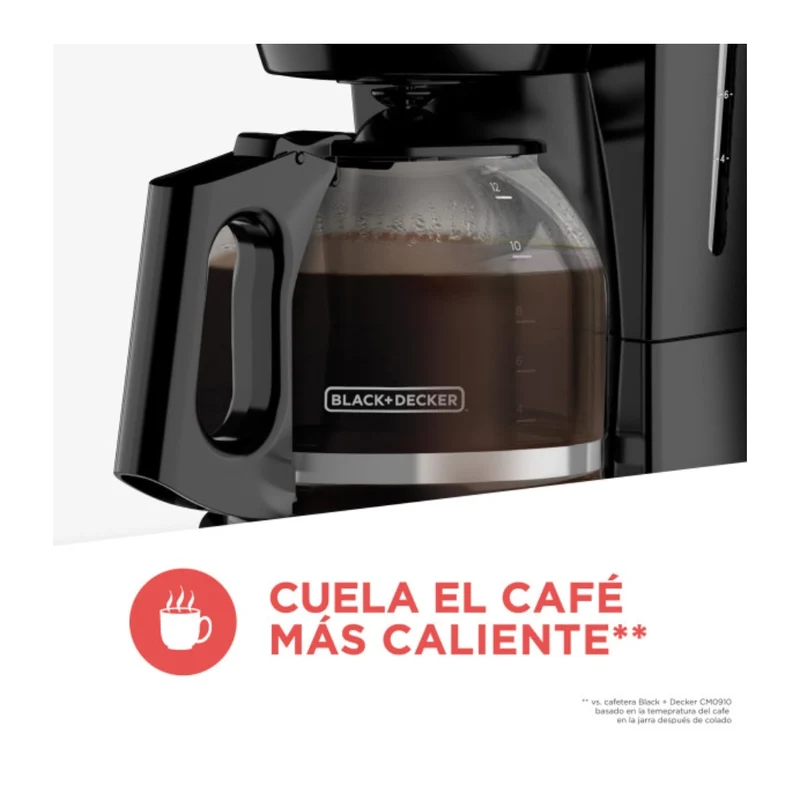 Black & Decker Coffee Maker Eléctrico 12 Tazas (CM0915BK-LA)
