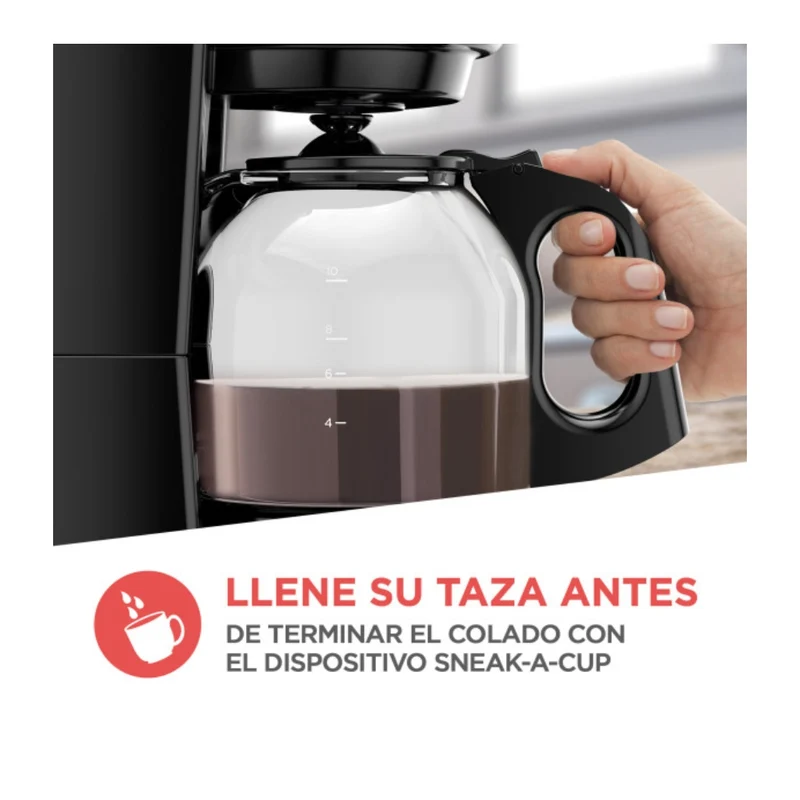 Black & Decker Coffee Maker Eléctrico 12 Tazas (CM0915BK-LA)