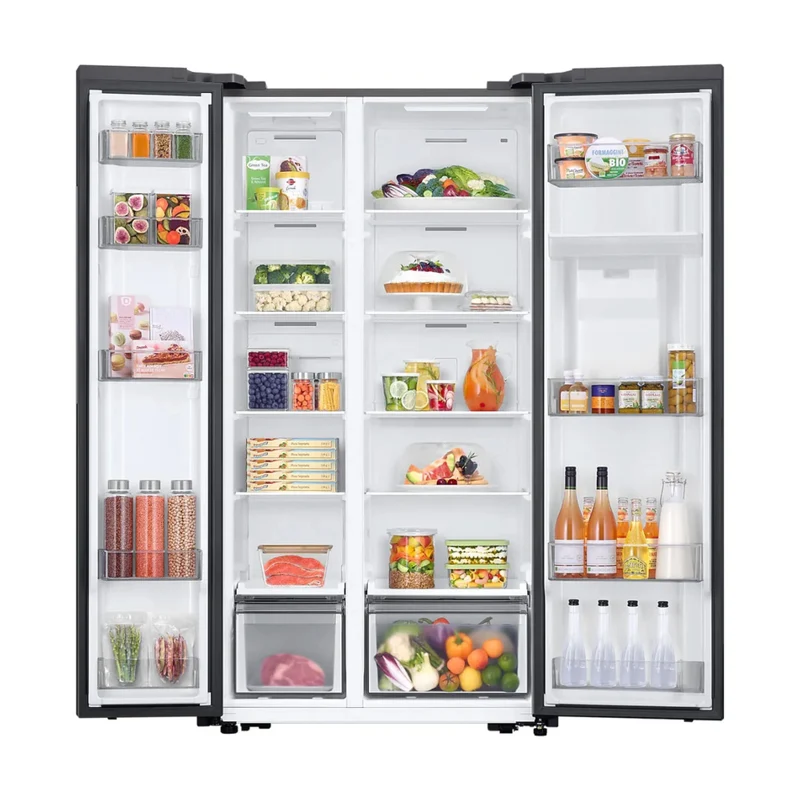 Samsung Refrigeradora Side by Side Inverter 20 Pies Cúbicos con Dispensador, RS57DG4100M9AP