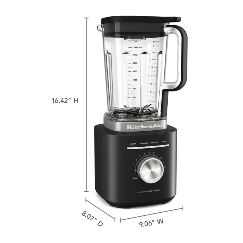 KitchenAid Licuadora Frasco de Plástico 2 Litros, Pure Power