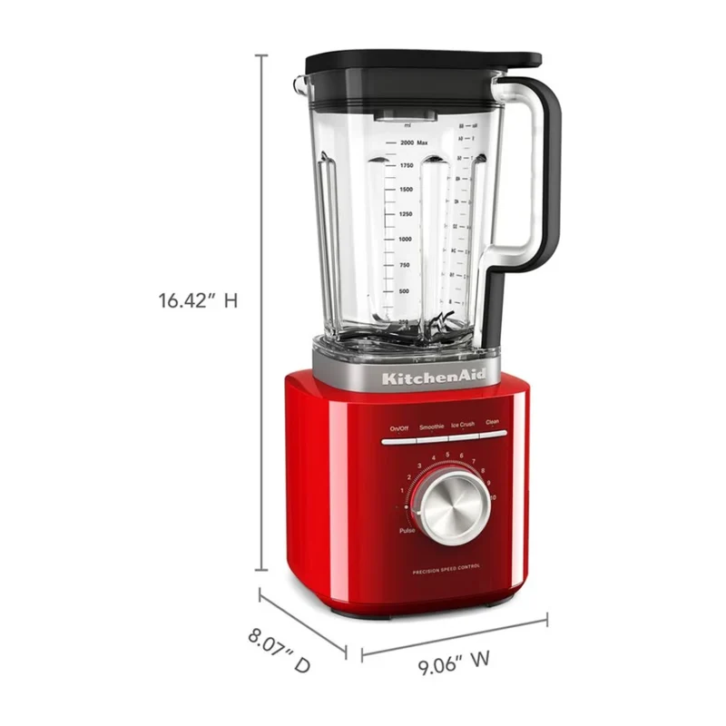 KitchenAid Licuadora Frasco de Plástico 2 Litros, Pure Power