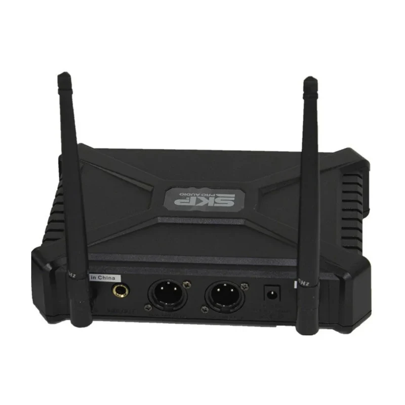 SKP Set Micrófonos Inalámbricos con Receptor, UHF-300D