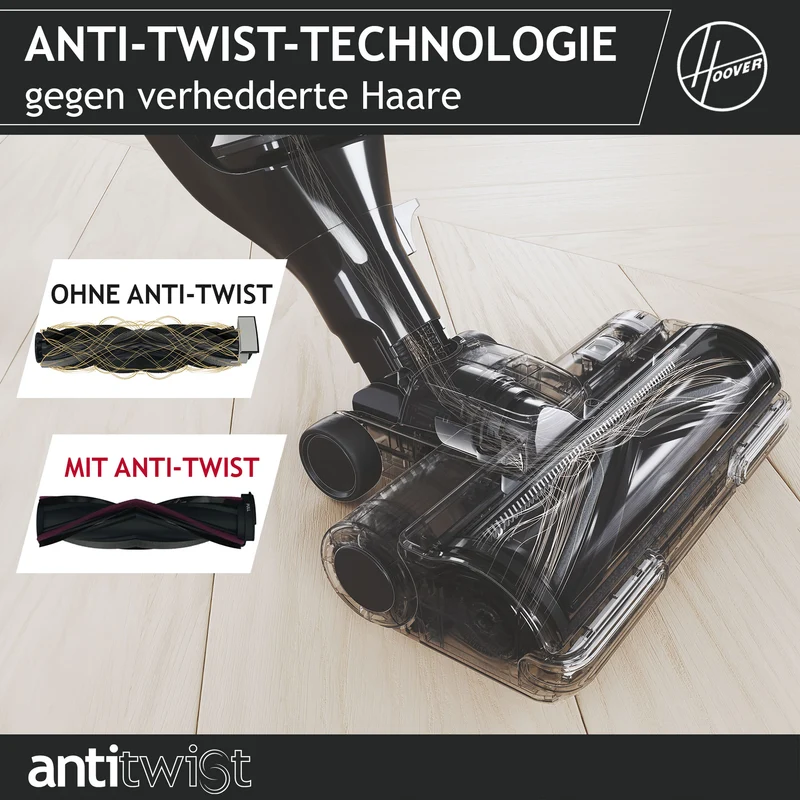 Hoover HFX PET Akku-Staubsauger mit Tierhaar-Düse [HFX10P]