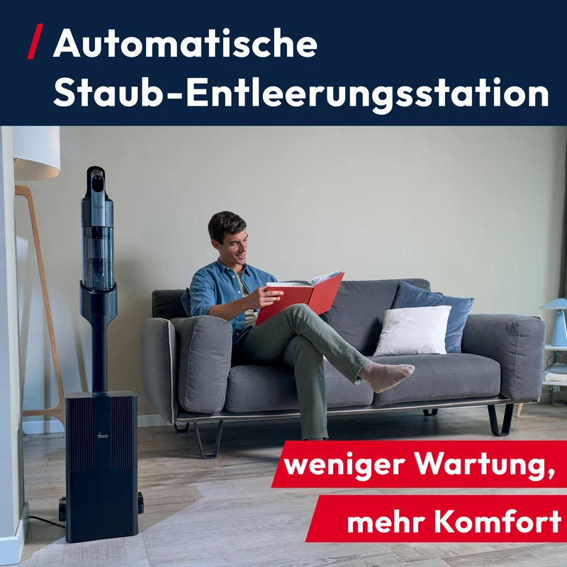 Hoover HF3 Pro Staubsauger mit Absaugstation & HEPA-Filter [HF350HP]