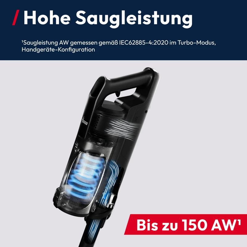 Hoover HF3 Pro Staubsauger mit Absaugstation & HEPA-Filter [HF350HP]