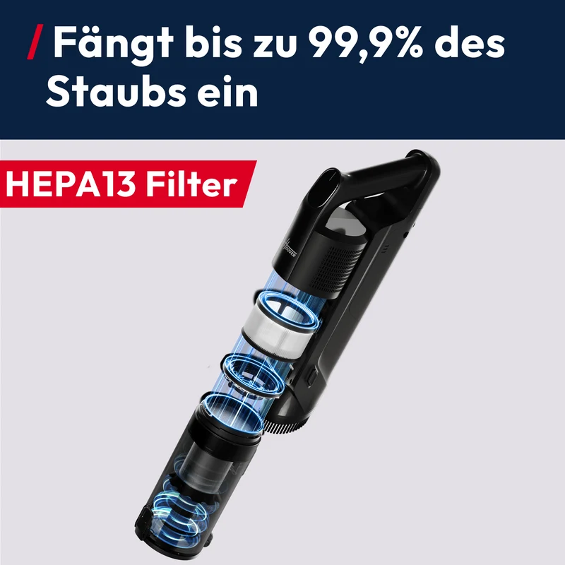 Hoover HF3 Pro Staubsauger mit Absaugstation & HEPA-Filter [HF350HP]