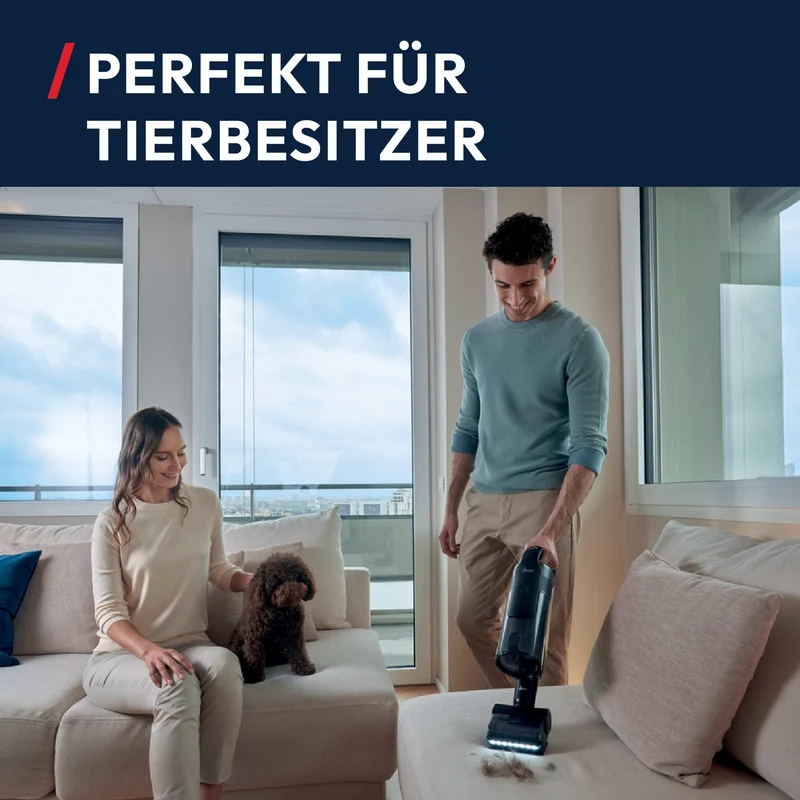 Hoover HF6 Akkustaubsauger mit Tierhaar-Düse [HF610P]