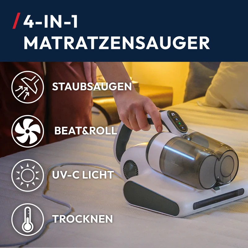 Hoover 4in1 Milbensauger [HMC510 Weiß]