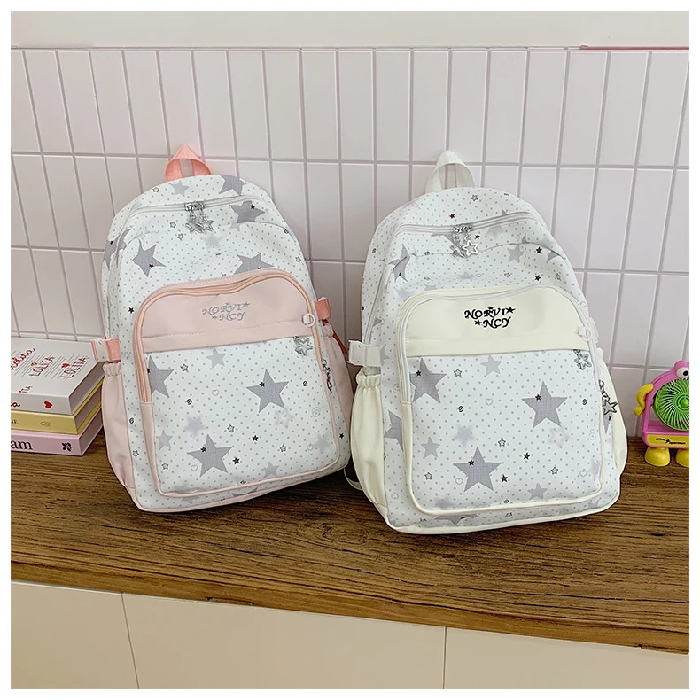 Stylische Sternmuster-Rucksack Karnz