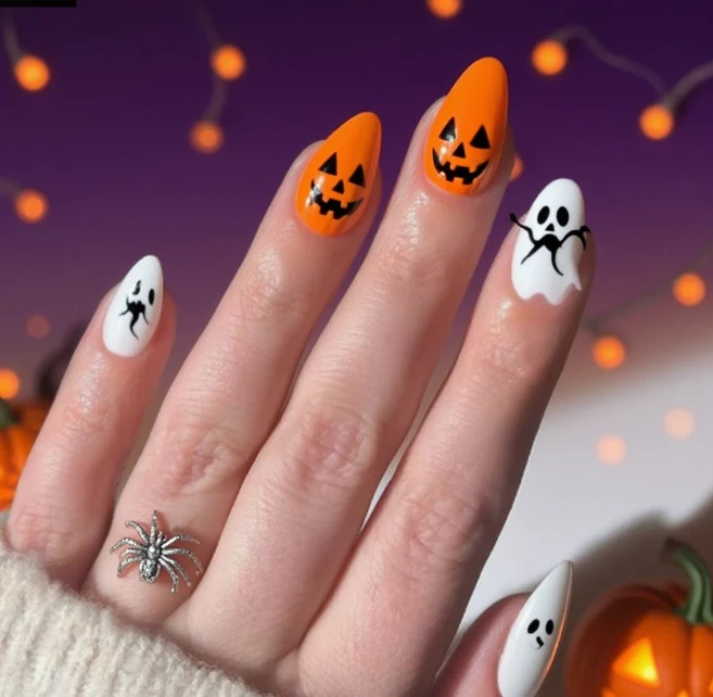 Halloween-Themen Künstlerische Nagelverbesserungen Karnz