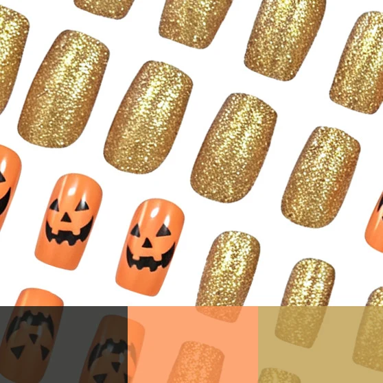 Halloween-Themen-Acryl-Nagelkunst Karnz