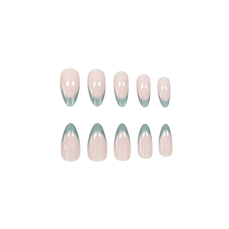 Gradient Glitter French Tip Nagelverstärkungen Karnz