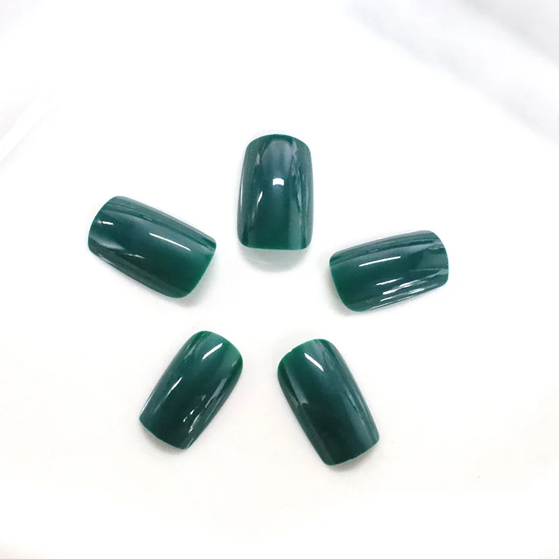 Glänzende quadratische Spitzen-Nagelkunst Karnz
