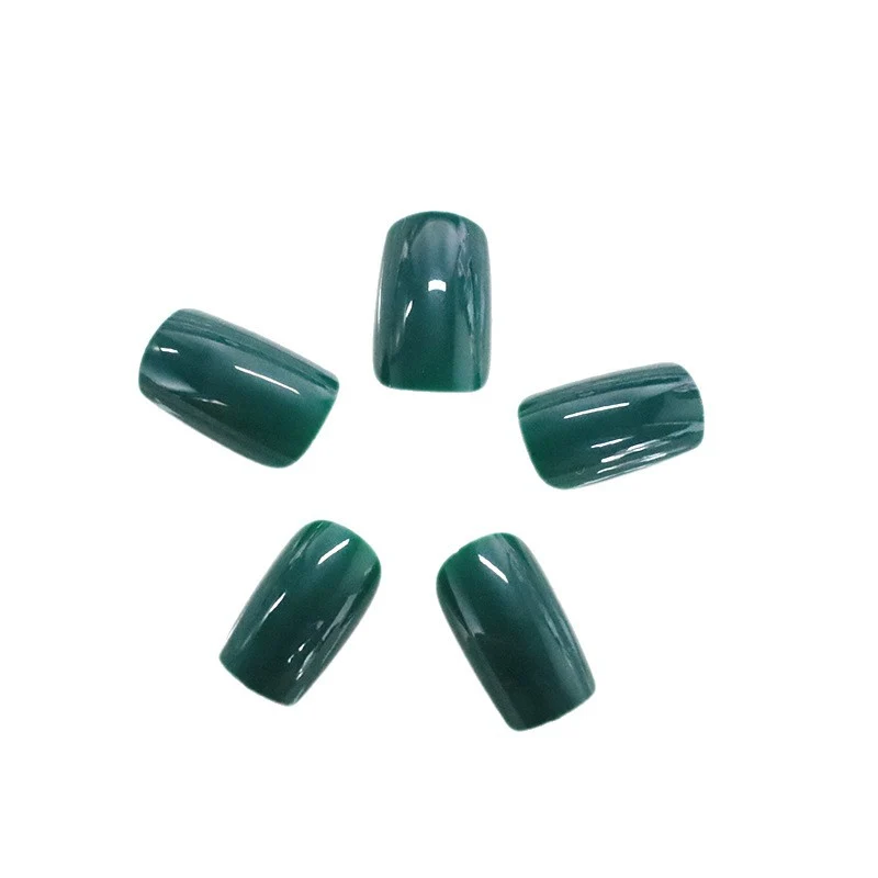 Glänzende quadratische Spitzen-Nagelkunst Karnz