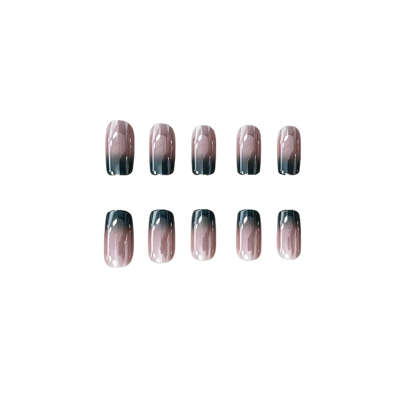 Glänzende Ombre Nail Art Verlängerungen Karnz