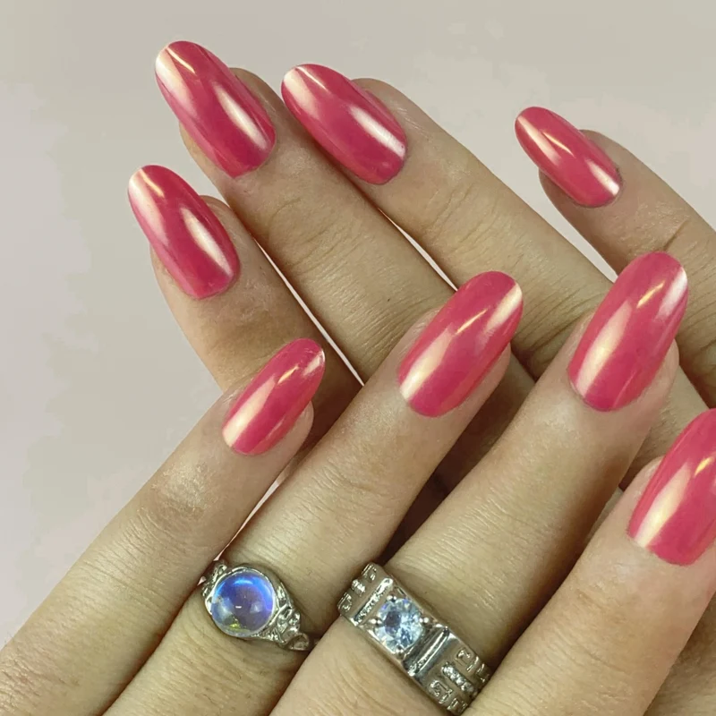 Glänzende langanhaltende Nagelkunst Karnz