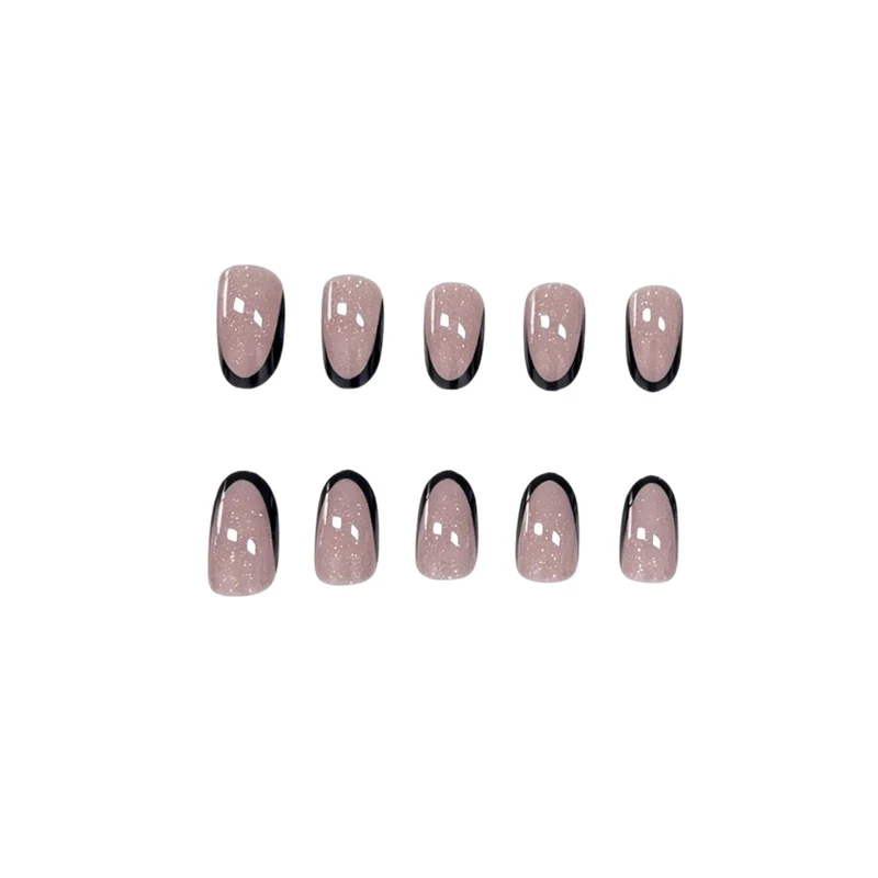Glitzernde Ombre Stiletto Nagelverlängerungen Karnz