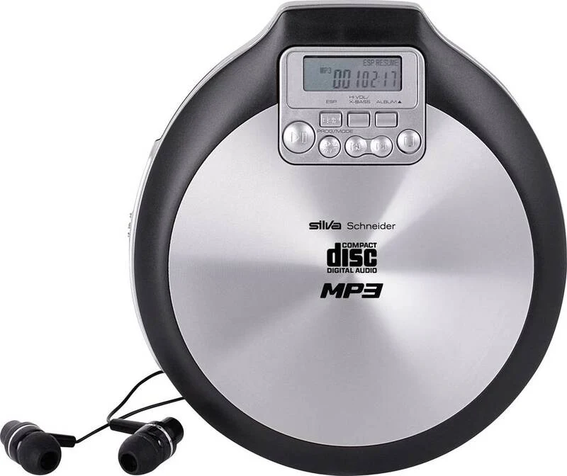 B-Ware Silva Schneider MCD 50 Tragbarer CD-Player CD, CD-R, CD-RW, MP3 Schwarz