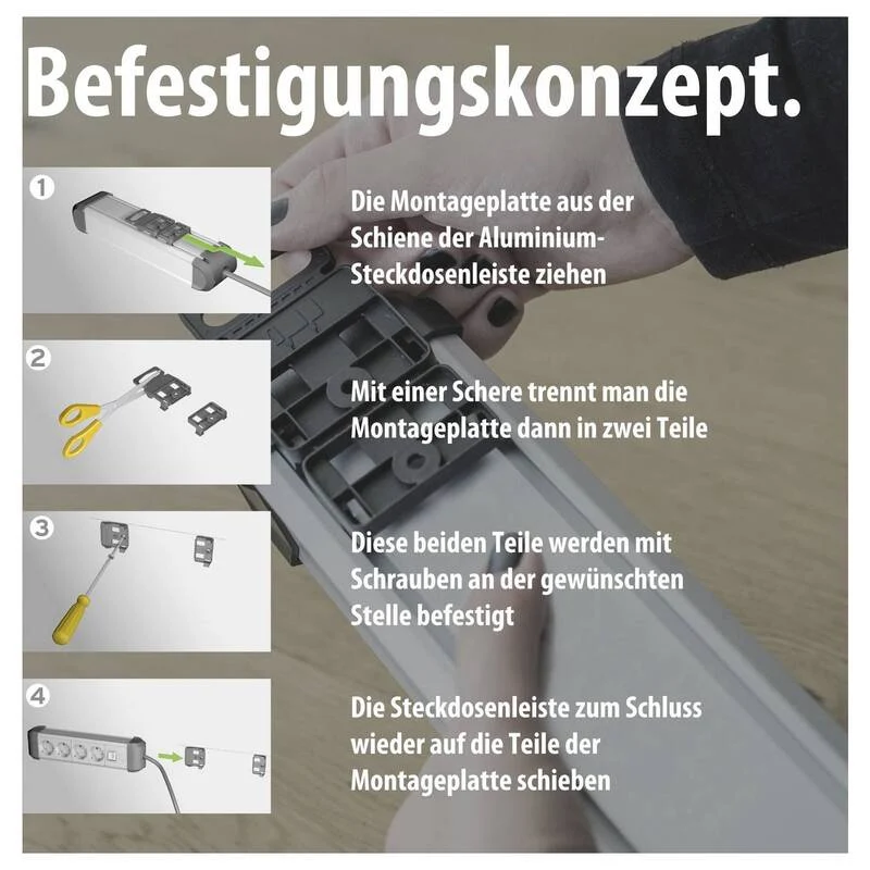 B-Ware Brennenstuhl Premium-Protect-Line Überspannungsschutz-Steckdosenleiste 4-fach 3m