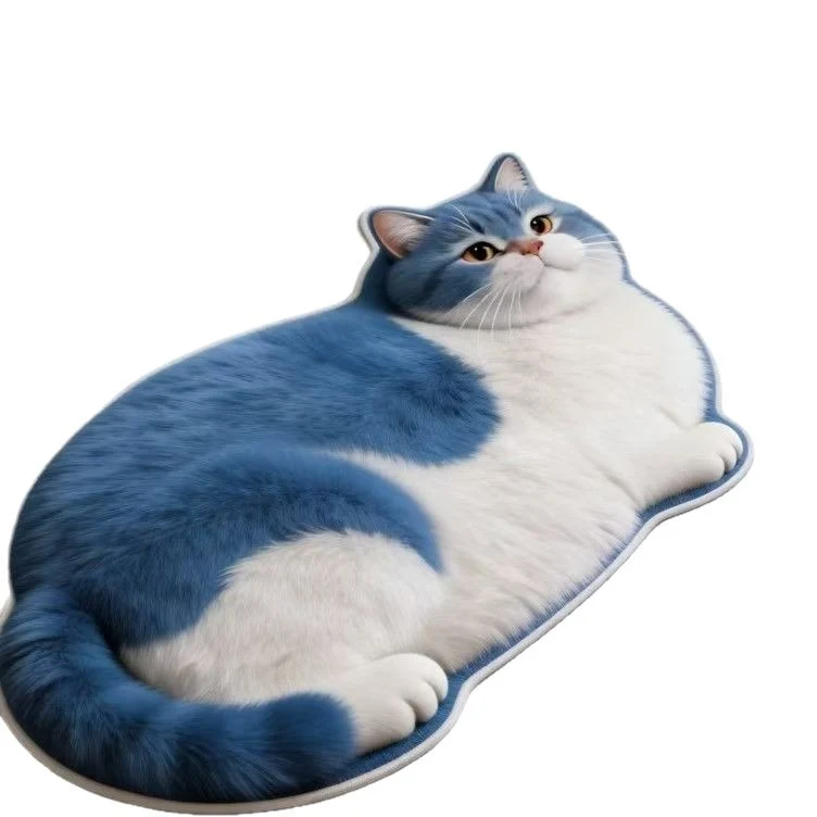 Katzenförmiger Teppich