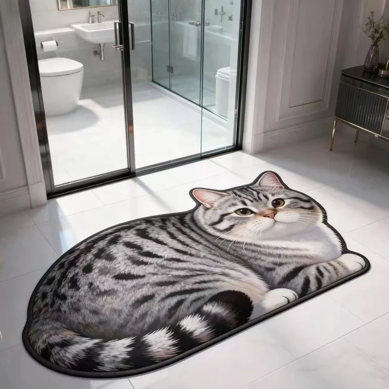 Katzenförmiger Teppich