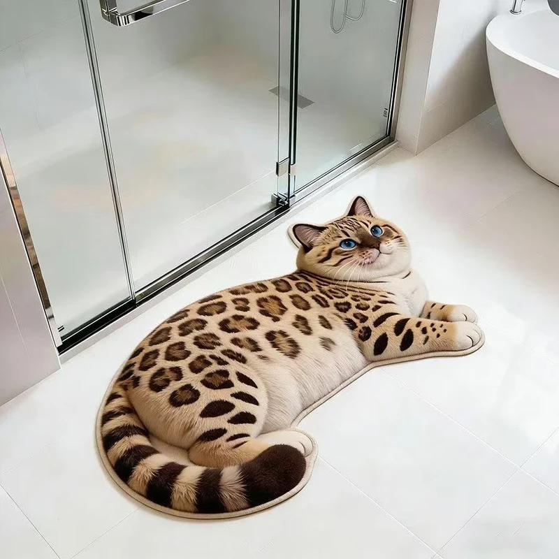 Katzenförmiger Teppich