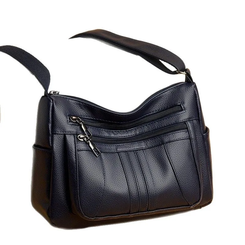 Funktionale Kunstleder-Schultertasche