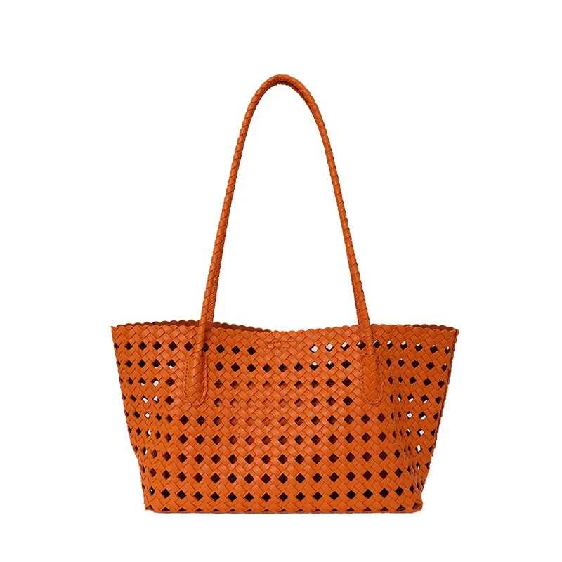 Gewebte Leder Tragetasche