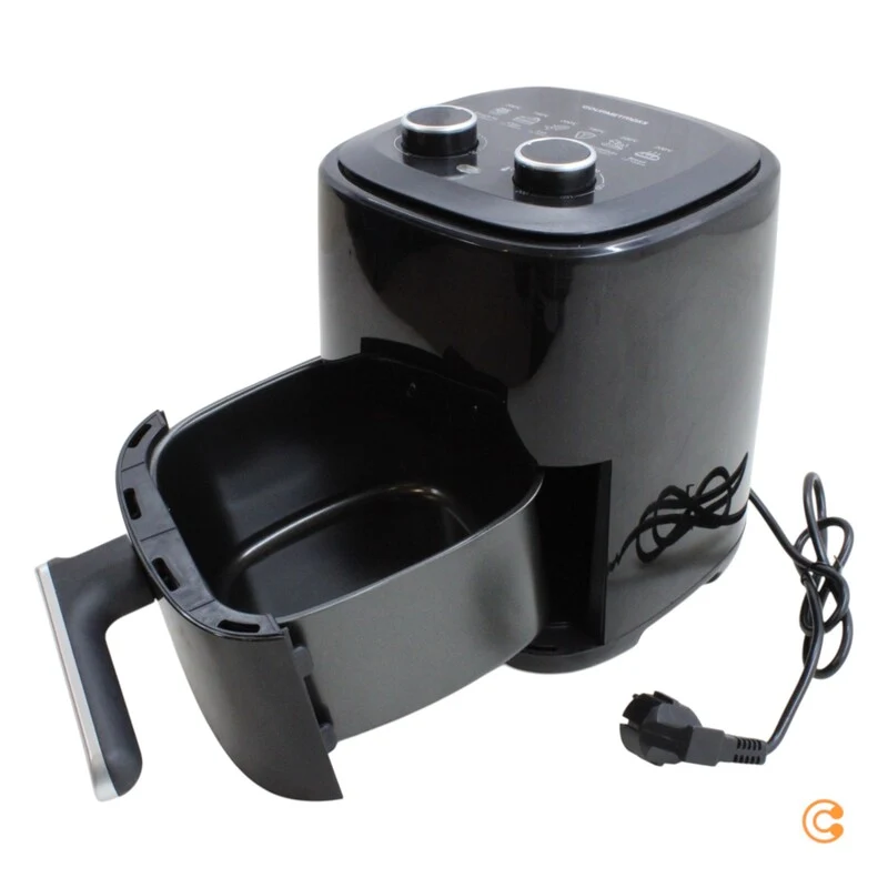 B-Ware GOURMETmaxx Heißluftfritteuse Heißluftofen Fritteuse Schwarz 3,1 Liter 1350 W