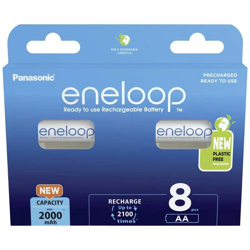 B-Ware eneloop HR06 Mignon (AA)-Akku NiMH 2000 mAh 1.2 V Batterie Ladebatterie Akku