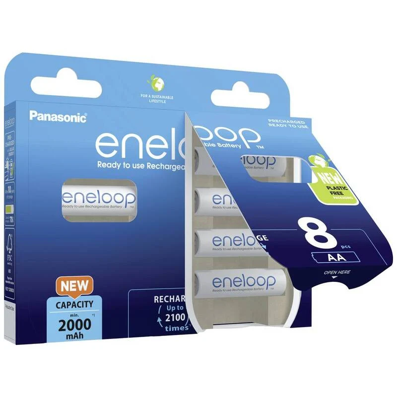 B-Ware eneloop HR06 Mignon (AA)-Akku NiMH 2000 mAh 1.2 V Batterie Ladebatterie Akku