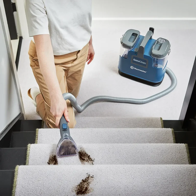 Vacmaster EasyClean Up Clean Kit | Compact Carpet Spot Cleaner-with Spare Carpet Shampoo