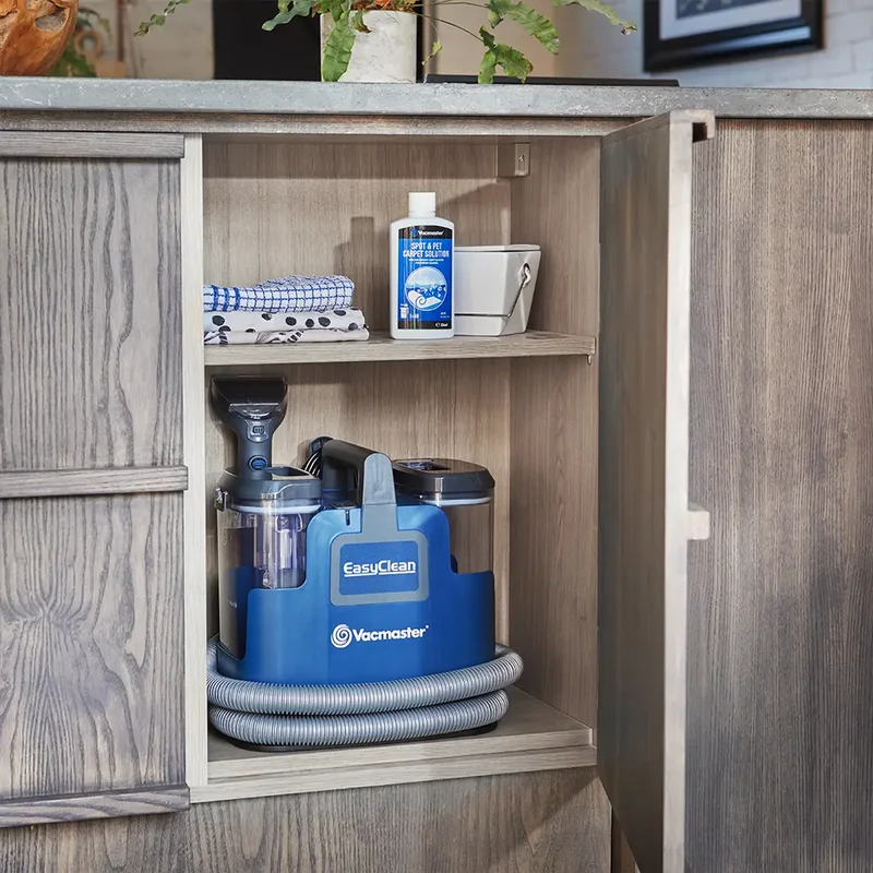 Vacmaster EasyClean Up Clean Kit | Compact Carpet Spot Cleaner-with Spare Carpet Shampoo