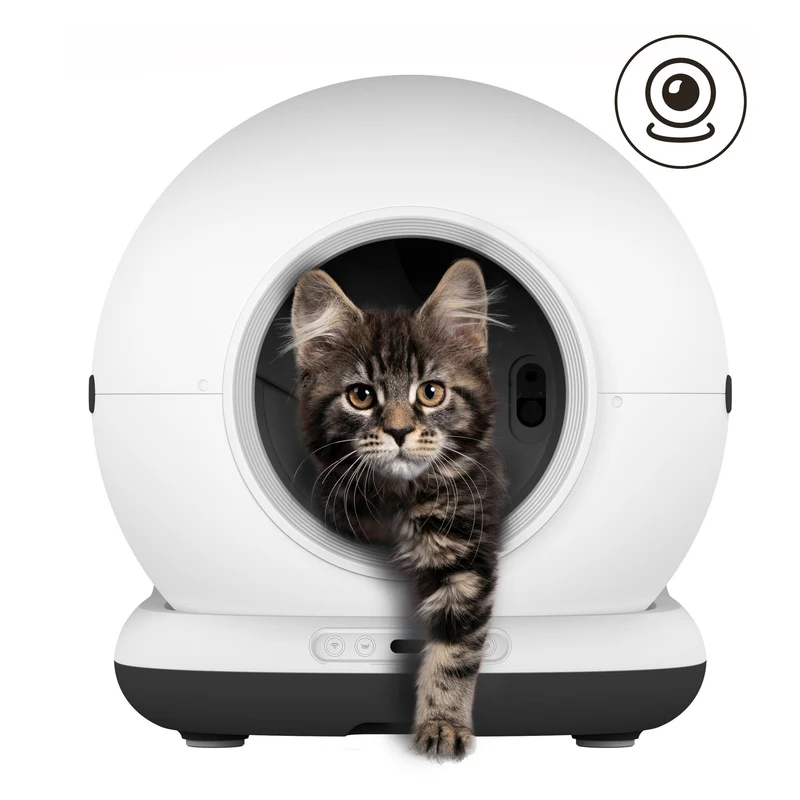 K1200+ Automatische kattenbak met camera