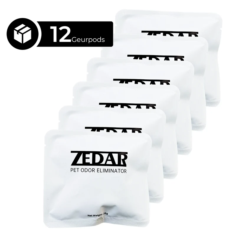 12 Geurpods voor Zedar K1200 (set voor 6 maanden)