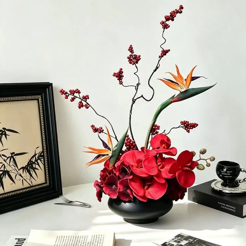 Künstlerische Blumenanordnung