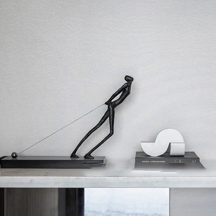 Elegante abstrakte figürliche Skulptur