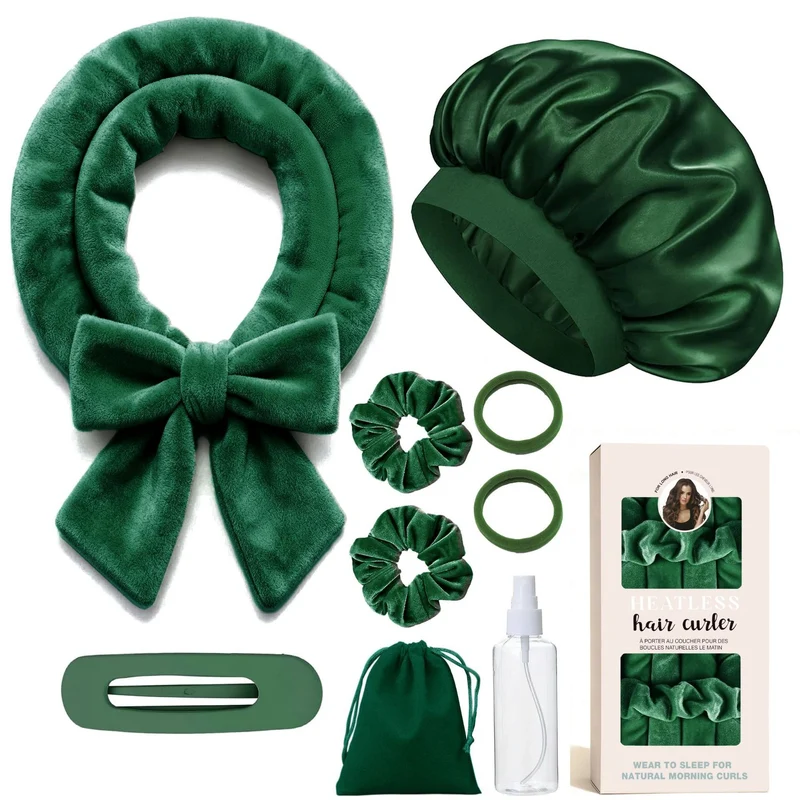 Hitzefreies Satin-Haarlocken-Set