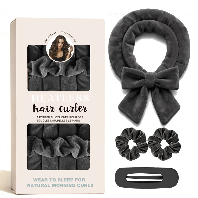 Hitzefreies Satin-Haarlocken-Set