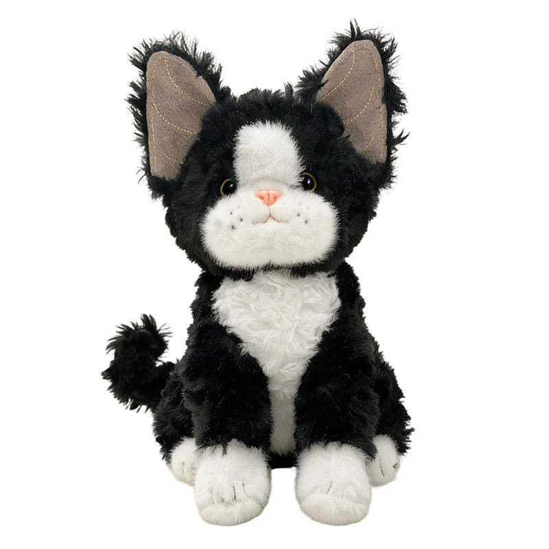 Plüsch Sitzender Tuxedo Katze Sammler Kuscheltier Karnz