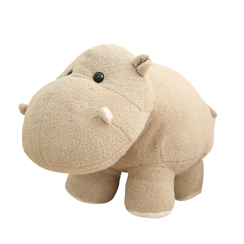 Plüsch-Hippo-Kuschel-Kissen mit gewichtetem Kern und ultra-weichem Mikrofleece-Bezug Karnz