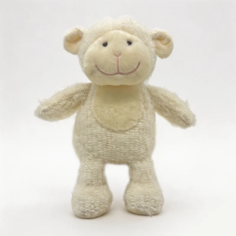 Plüsch Locken-Strick Sitzender Teddybär Dekoratives Stofftier Karnz