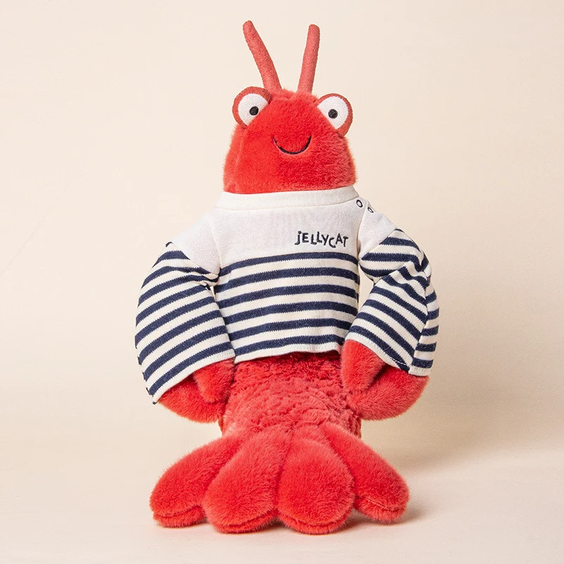 Plüschkrabben-Handpuppe mit weichem Kunstfell, flexiblen Klauenlappen und gestickten Augen Karnz