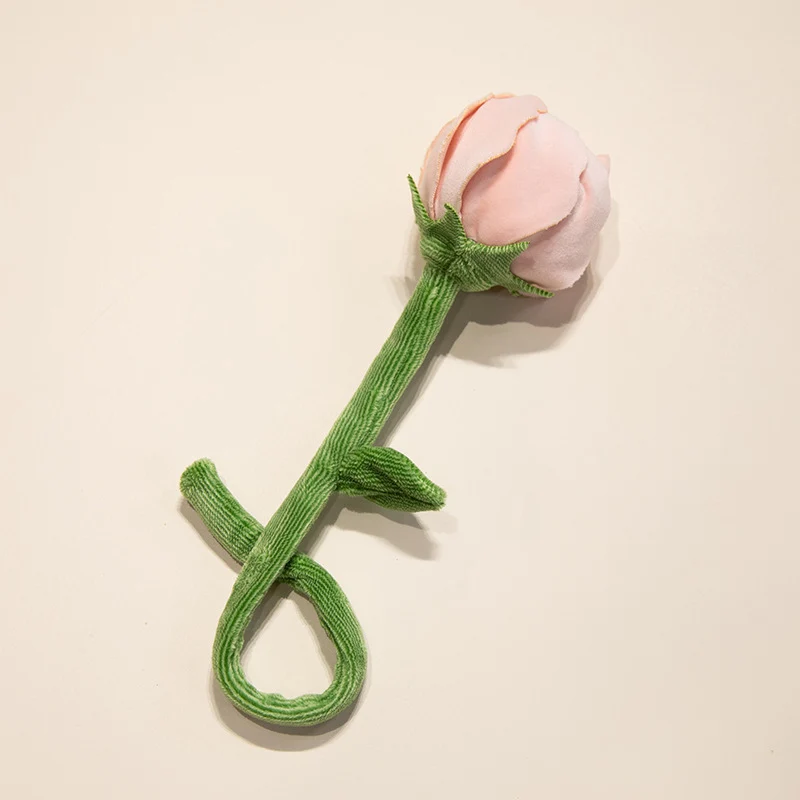 Plüsch Cordhosen Tulpe Katzenspielzeug mit flauschigem Pom-Bud & flexiblem Stiel Karnz