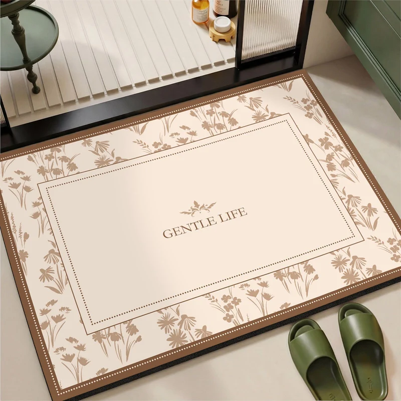 Elegante Vintage Blumenmuster Bereichsmatte