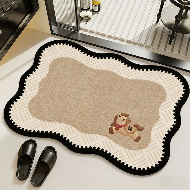 Elegante Vintage Blumenmuster Bereichsmatte