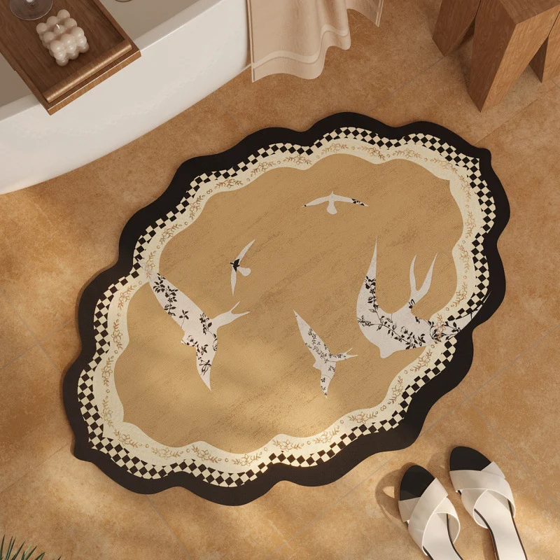 Elegante Vintage Blumenmuster Bereichsmatte