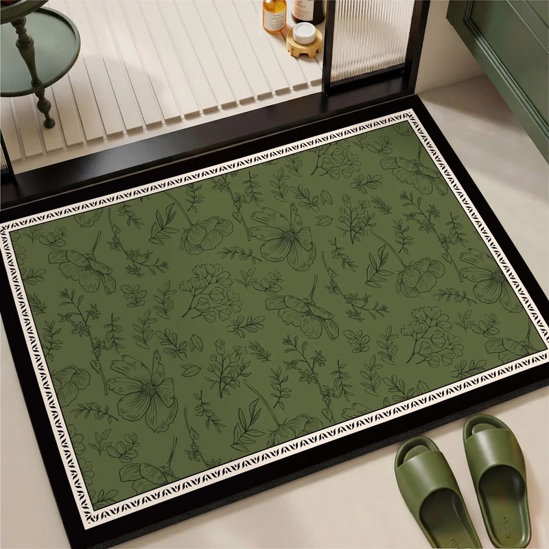Elegante Vintage Blumenmuster Bereichsmatte