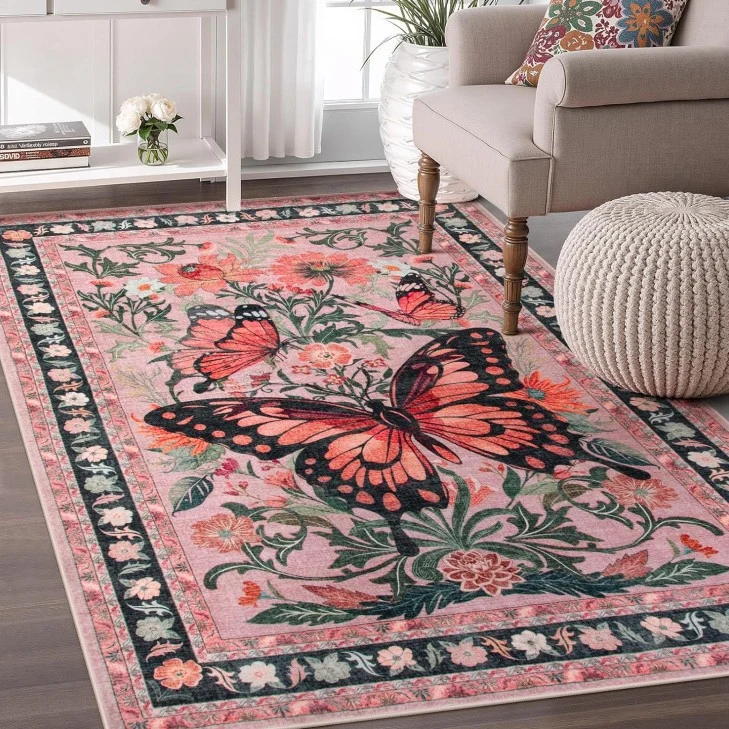 Dekorativer floraler Teppich